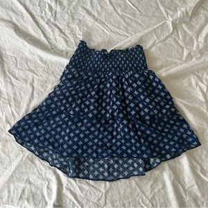 Divided Tiered Ruffle Mini Skirt